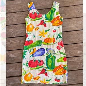 JAMS WORLD Food Art Sundress Minidress vegetable print
